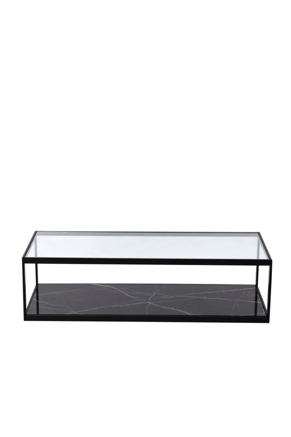 Rectangular Black Marble Coffee Table Liang &amp; Eimil Tamon Liang &amp; Eimil - OROA