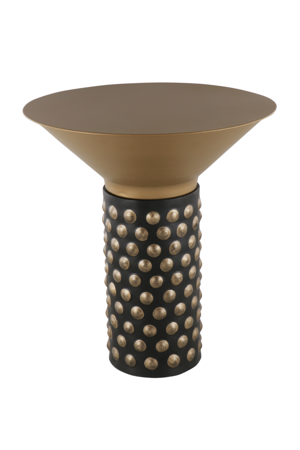 Matt Black &amp; Soft Gold Finish Metal Side Table Liang &amp; Eimil Rocket Liang &amp; Eimil - OROA