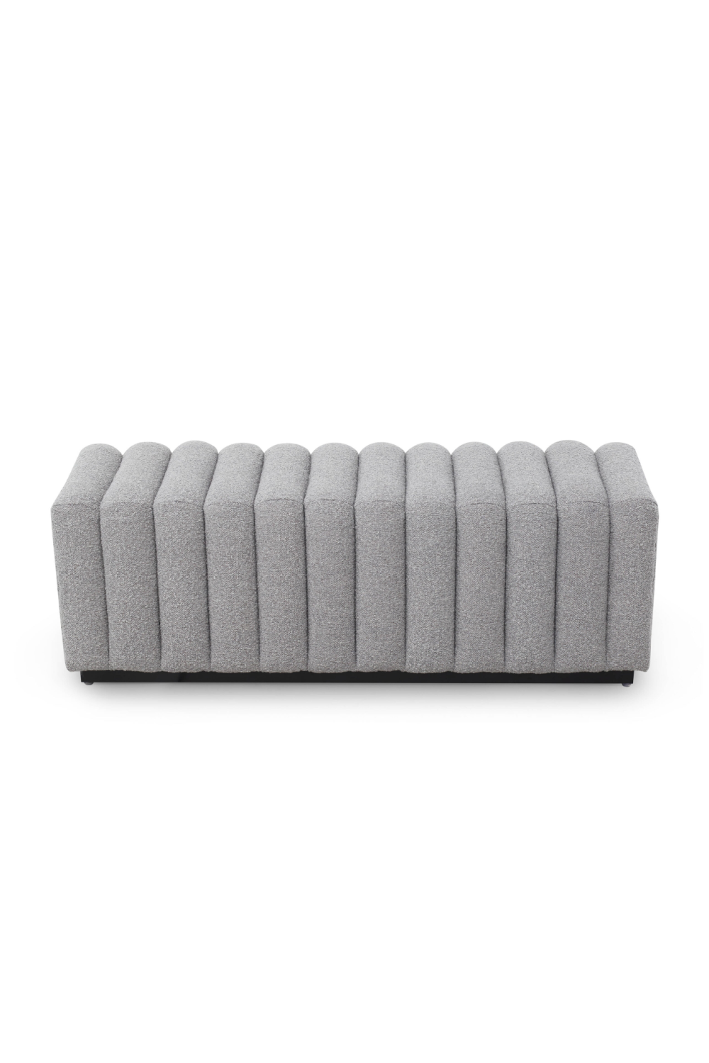 Channeled Seat Boucle Bench Liang &amp; Eimil Kalum White Liang &amp; Eimil - OROA