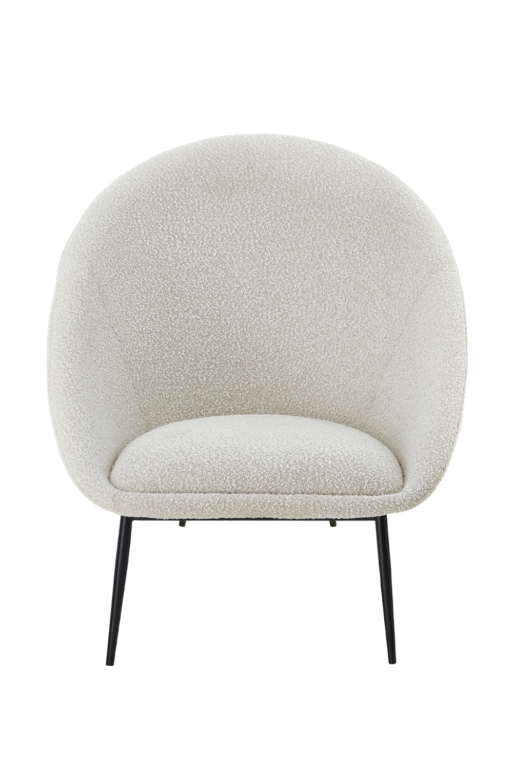 Rounded BouclÃ© Occasional Chair Liang &amp; Eimil Ovalo Liang &amp; Eimil - OROA