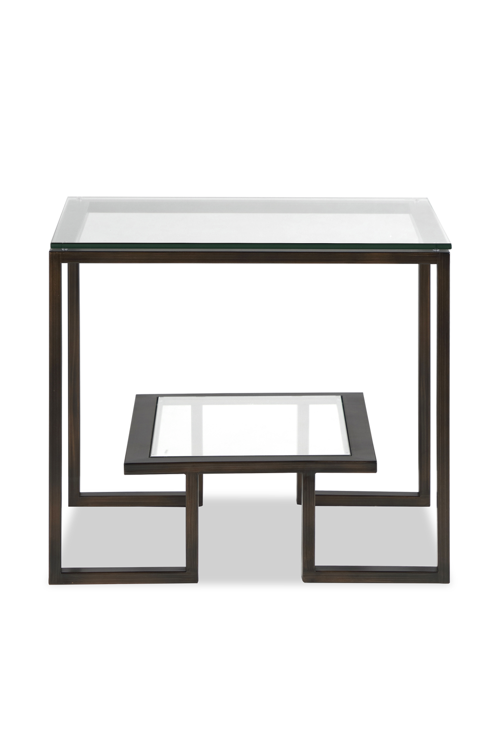 Glass Bronze Frame Side Table Liang &amp; Eimil Mayfair Liang &amp; Eimil - OROA