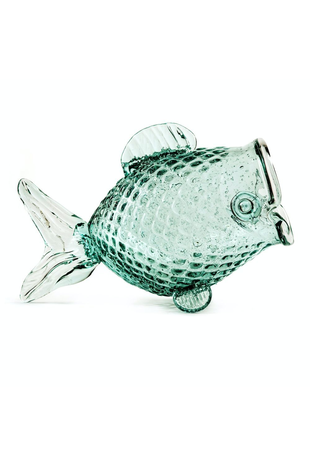 Recycled Glass Fish Jar M Set (2) Pols Potten Fish Pols Potten - OROA