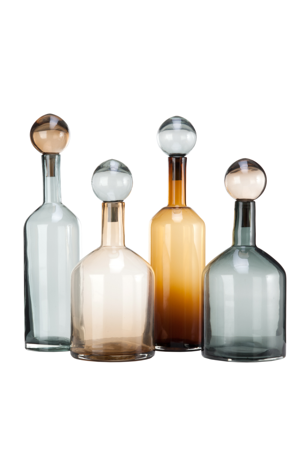 Image of Brown Decorative Glass L | Pols Potten Bubbles and Bottles