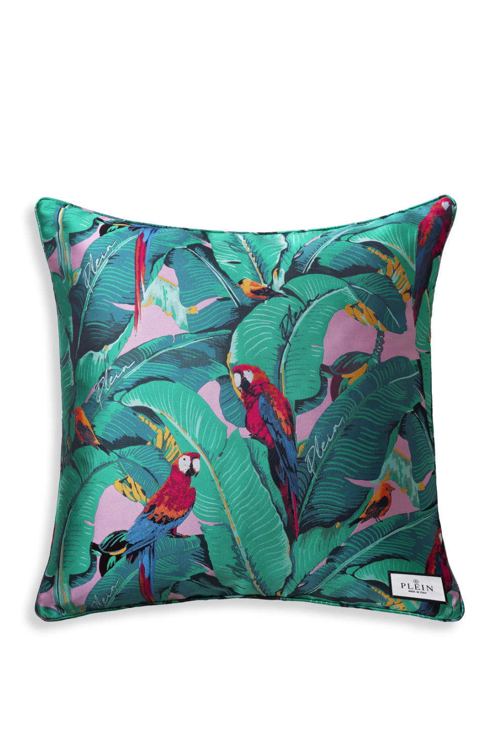 Image of Wildlife Design Jacquard Cushion S | Philipp Plein Parrot