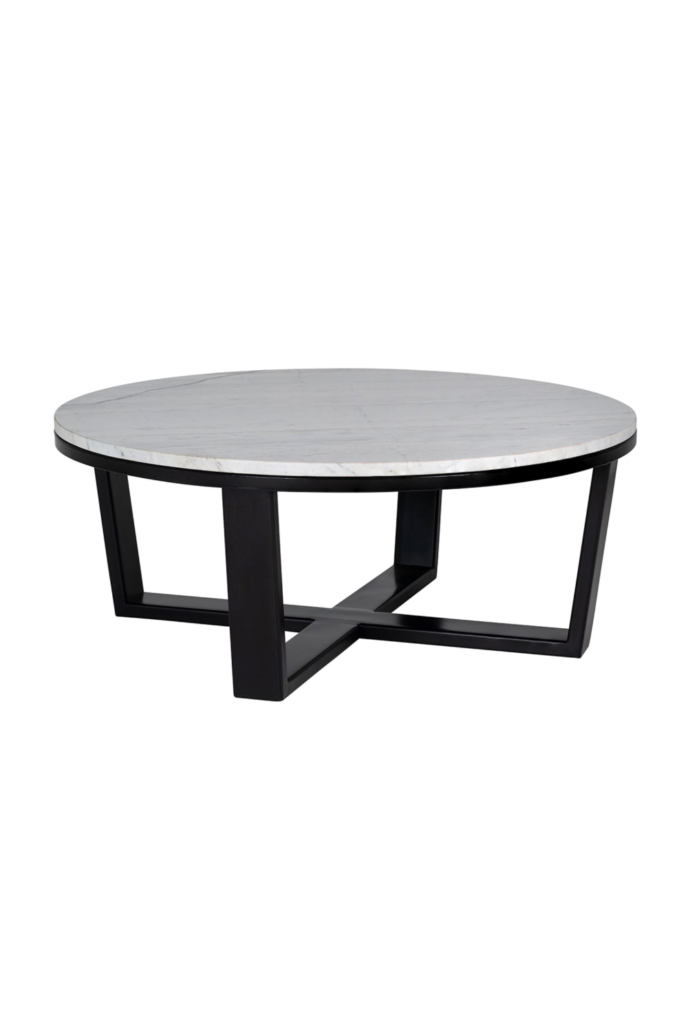 Round White Marble Coffee Table OROA Lexington OROA - OROA