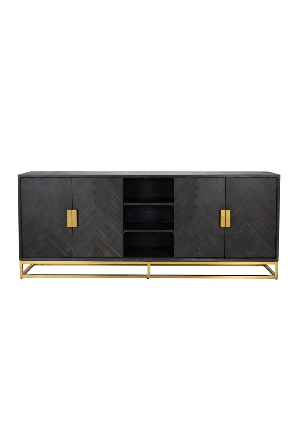 Herringbone Oak Modern Sideboard OROA Blackbone OROA - OROA