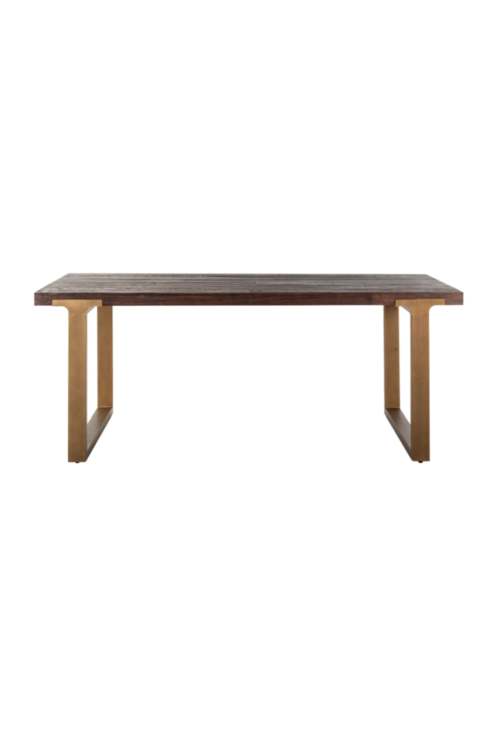 Recycled Elm Gold Leg Dining Table OROA Cromford Mill OROA - OROA