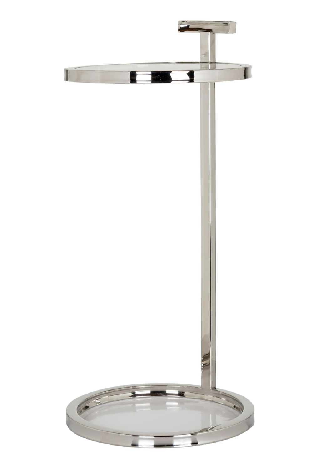 Silver Framed Glass Side Table OROA Gordon OROA - OROA