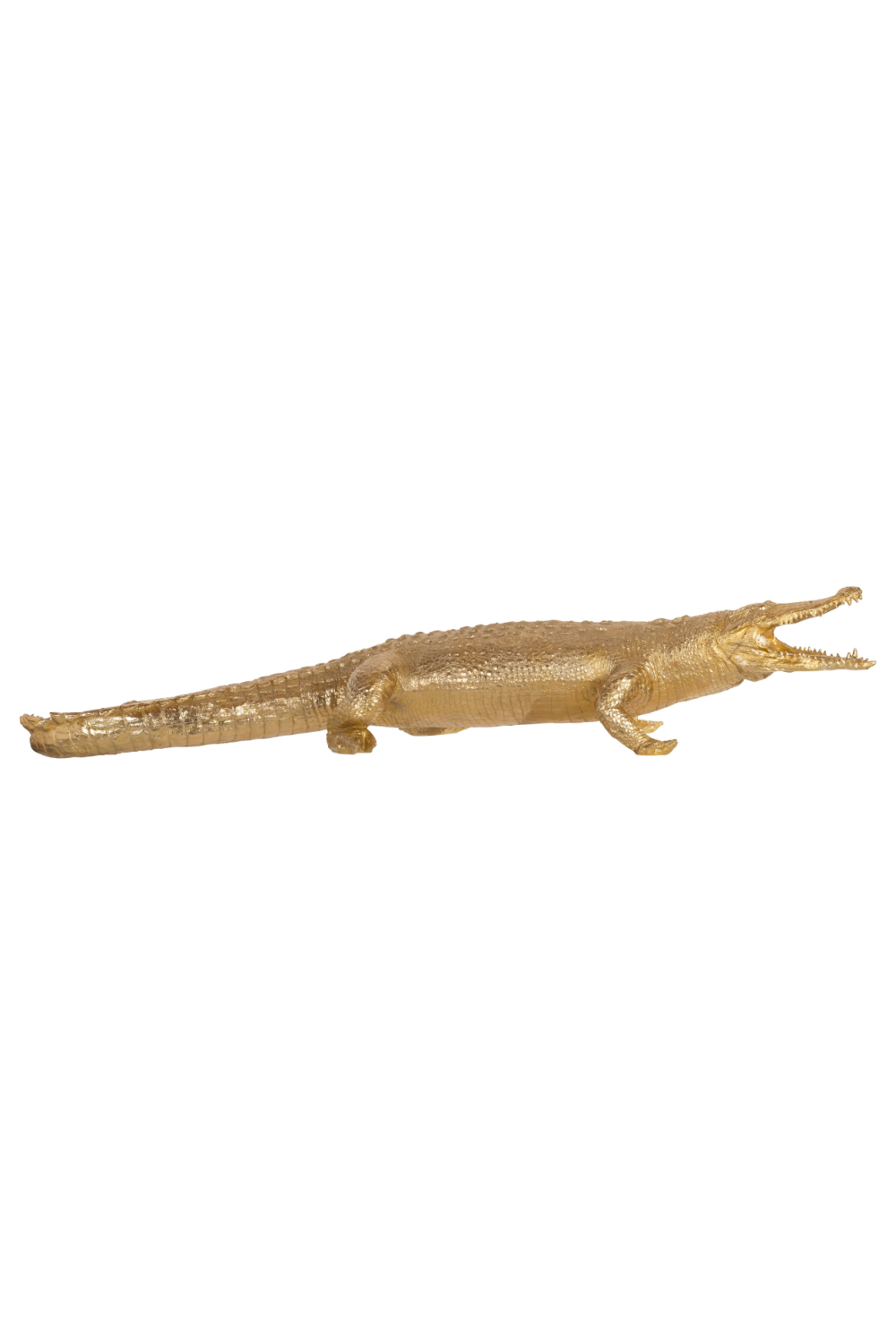 Gold Reptile Art Deco L OROA Crocodile OROA - OROA