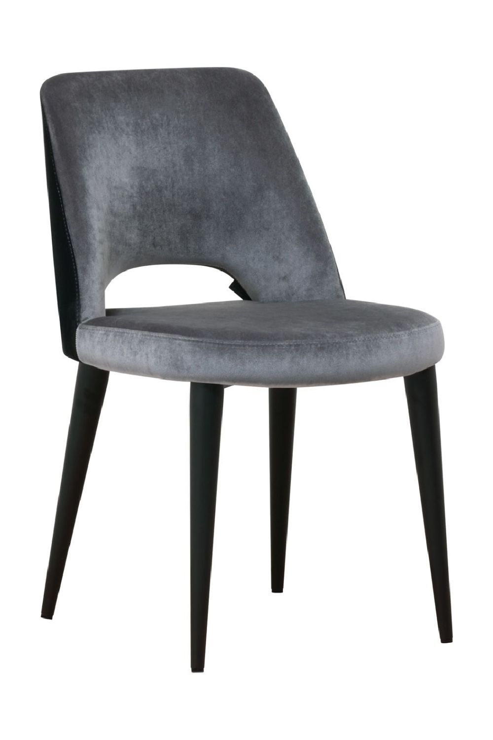 Anthracite Cut-Out Back Dining Chair OROA Tabitha OROA - OROA