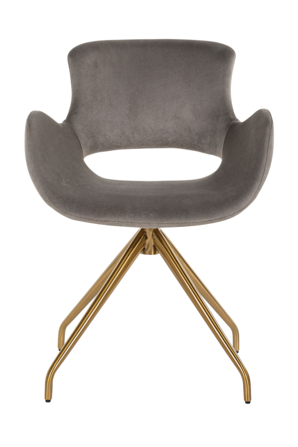 Stone Velvet Golden Swivel Chair OROA Sierra OROA - OROA