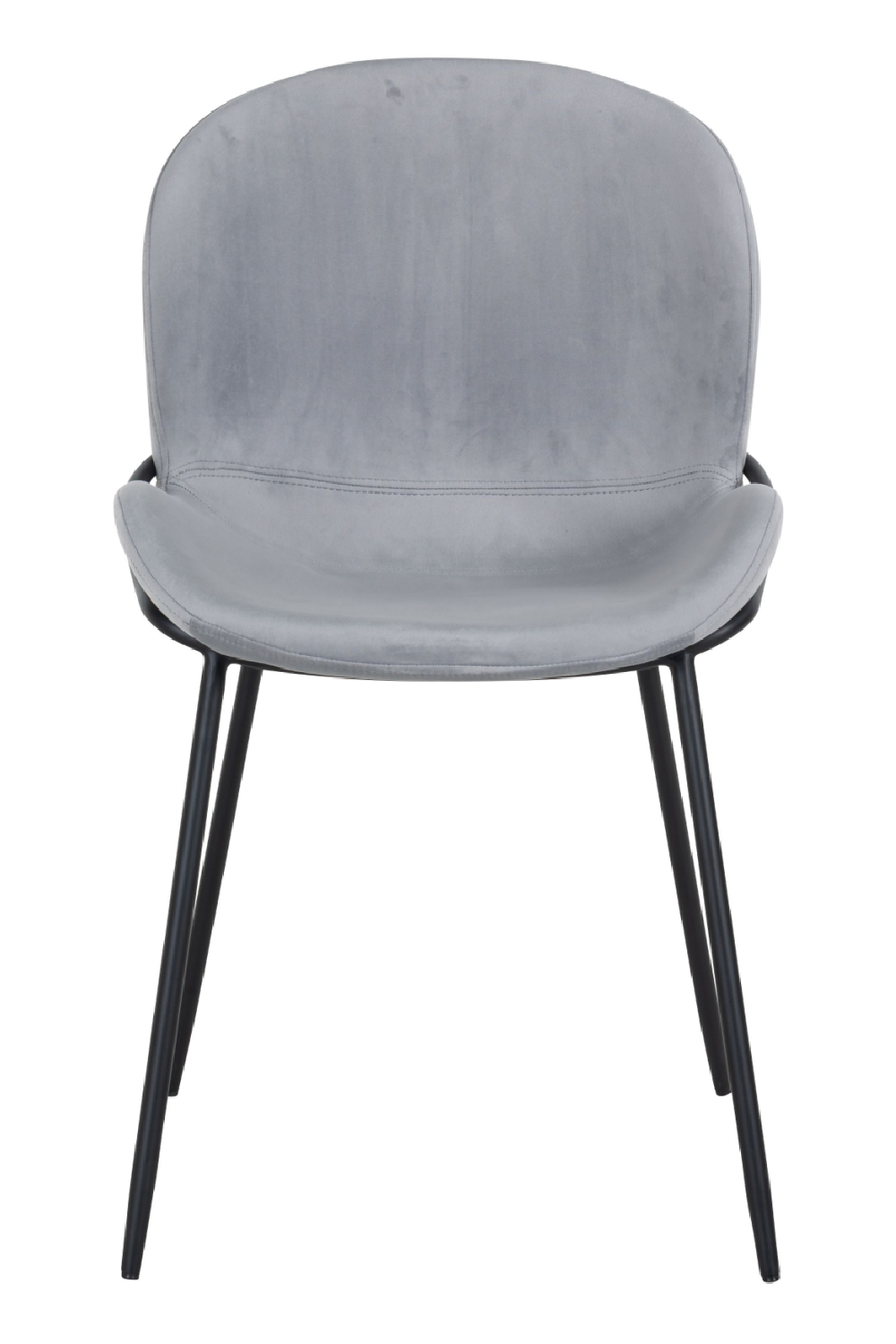 Steel Velvet Black Base Dining Chair OROA Ella OROA - OROA