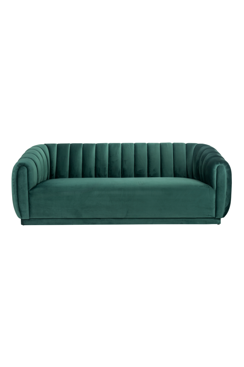 Green Velvet 3-Seater Sofa OROA Lorena OROA - OROA