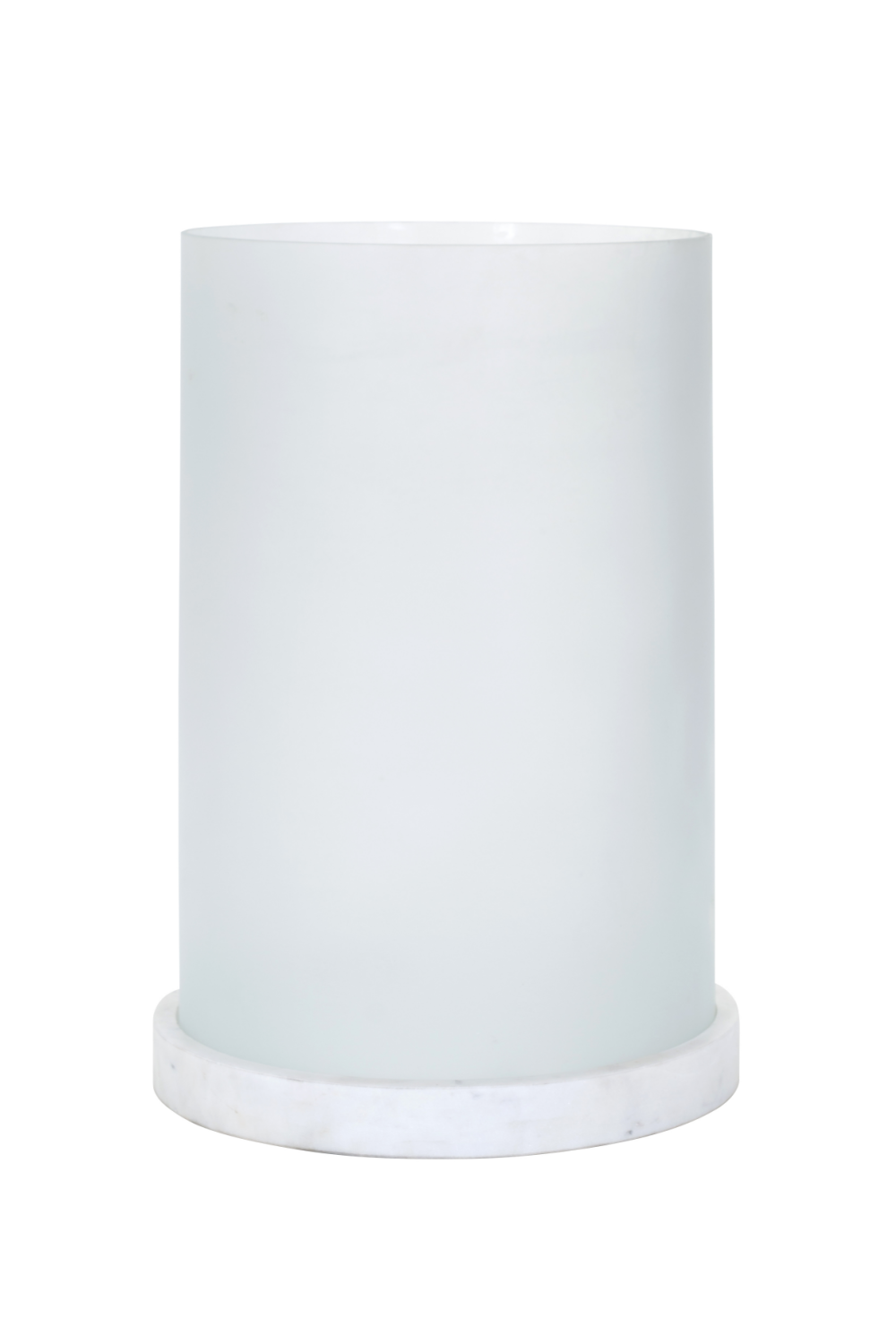 White Marble Base Glass Lantern L OROA Albion OROA - OROA