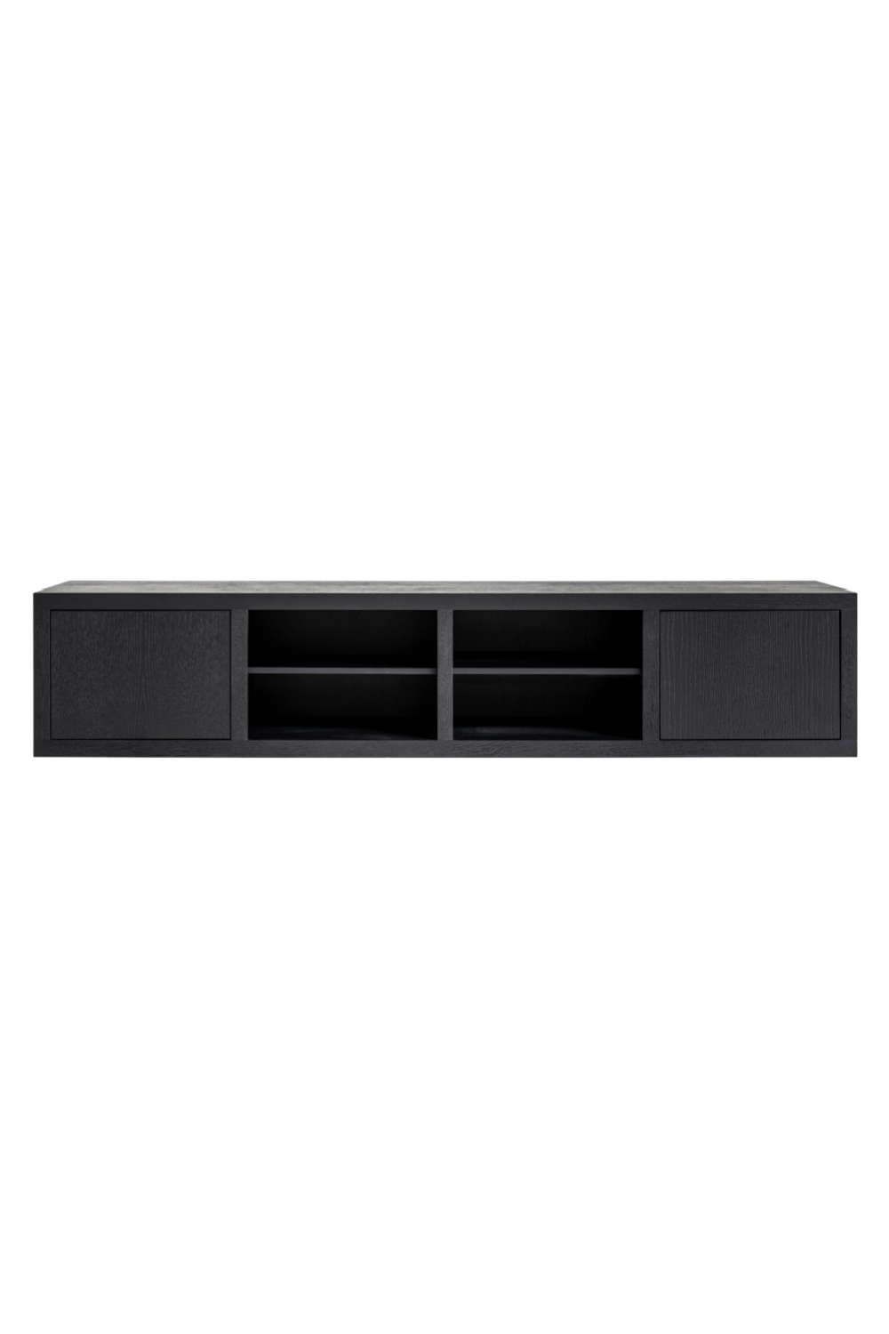 Black Wooden TV Sideboard OROA Tetrad OROA - OROA