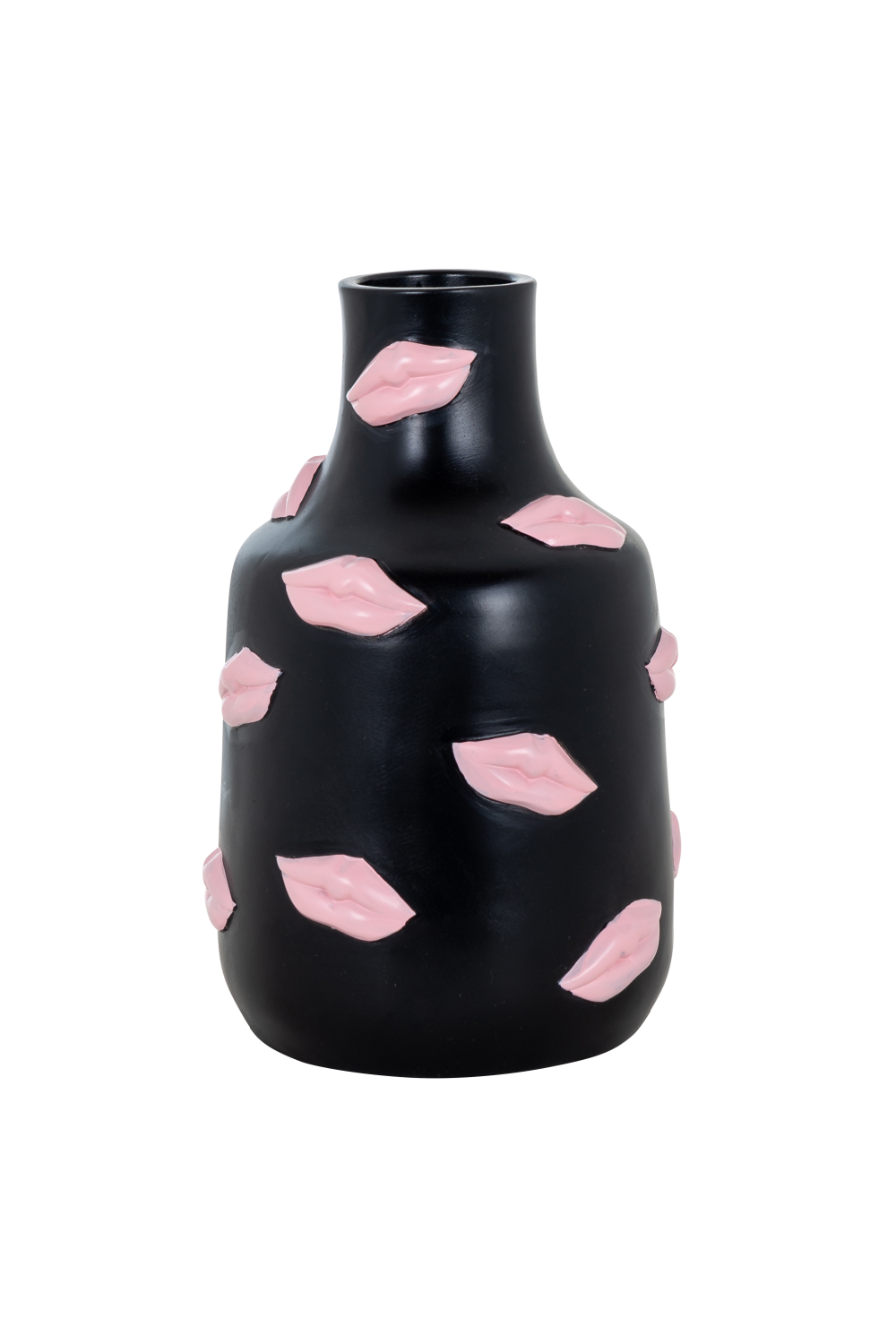 Image of Embossed Pink Lips Modern Vase S | OROA Kisses