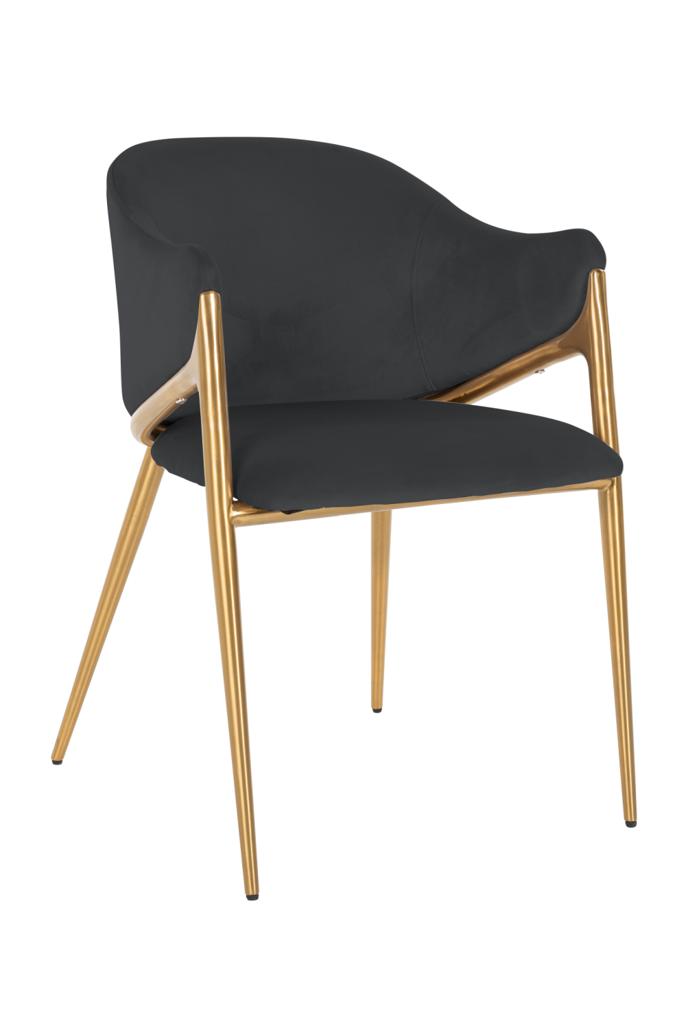 Modern Velvet Dining Chair OROA Gwen Dark Gray OROA - OROA