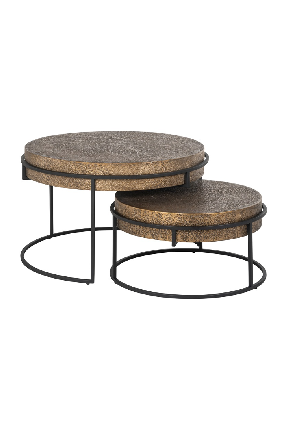 Round Metal Nesting Coffee Tables (2) OROA Derby OROA - OROA