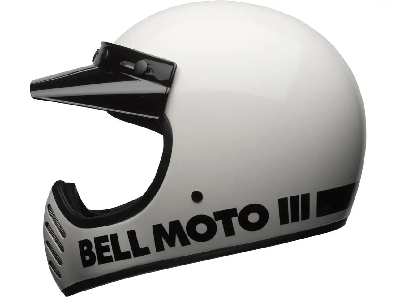 保障 BELL Moto Classic Gloss White Mサイズ