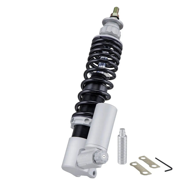 Shock Absorber SIP PERFORMANCE rear aluminium CNC body: silver spring:  black spring pre-load: continuously adjustable rebound adjustment: 20  settings with ABE, KBA 91475 Suspension SPORT - comfortable