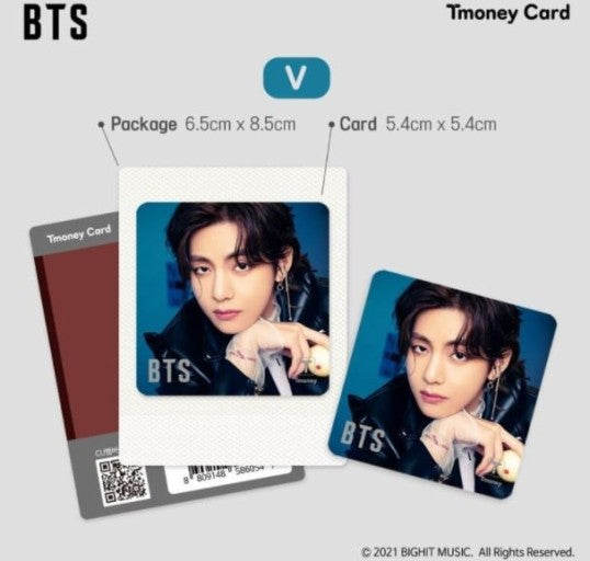 BTS OFFICIAL MERCH [ MINI TMONEY CARD ] CASHBEE Kpop