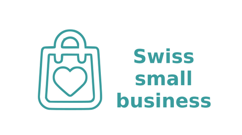 Logo saying "Swiss small business"