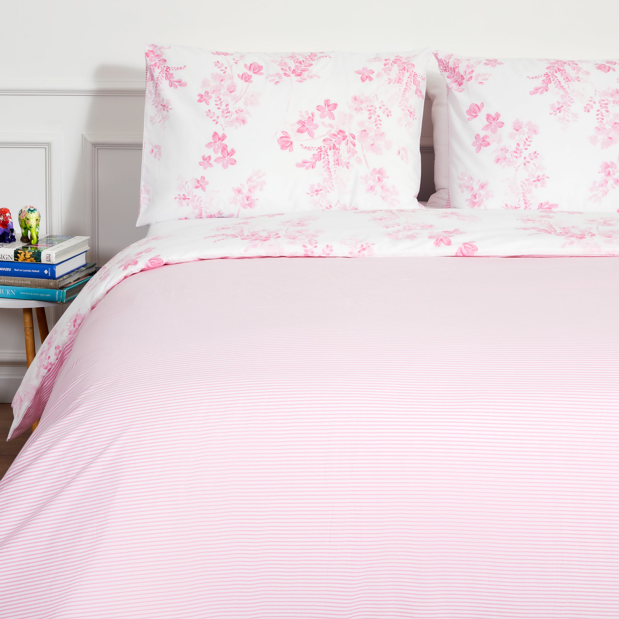 pink reversible duvet cover