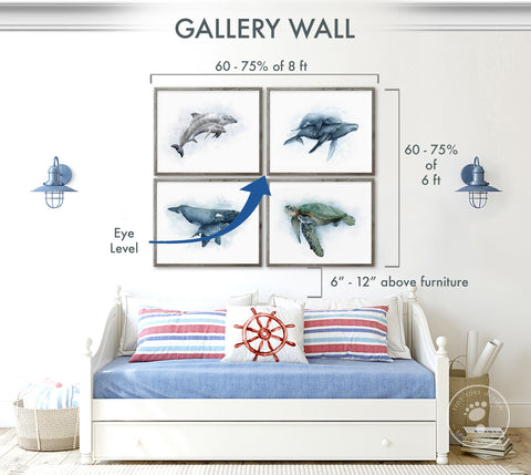 Gallery Wall Nursery Art Sizing