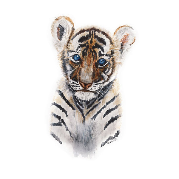 Peinture de bébé tigre
