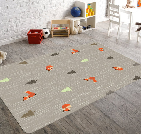 Personalized Woodland Nursery Rug