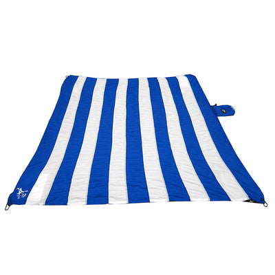 Just Relax Parachute Nylon Multipurpose Travel Sheet, Blue-White, 7x7 ...
