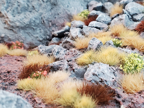 Minigrounds - Static Grass Tufts. Miniature terrain.
