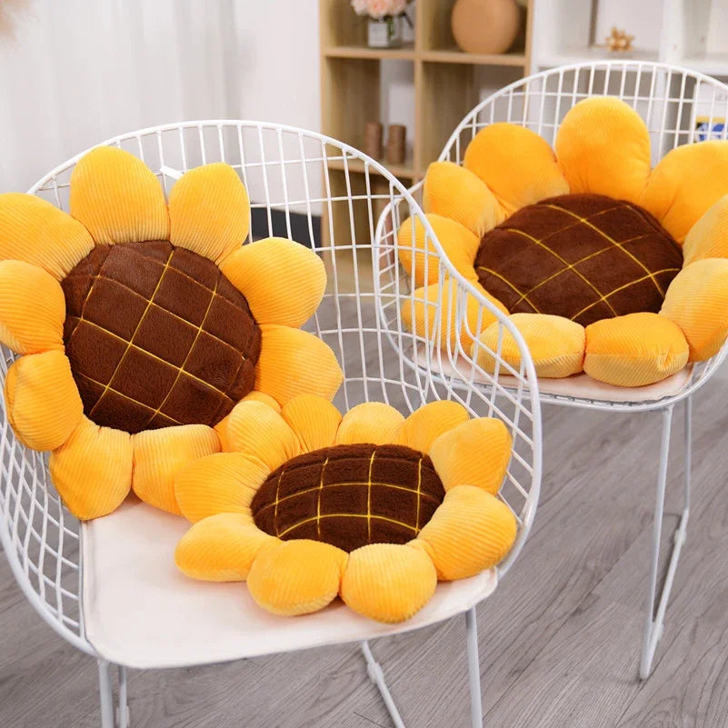 1pc 40/50/70cm Stuffed Soft Sunflower Plush Cushion
