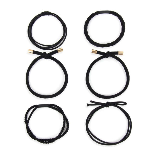 Extra Strong Black 4mm Free Size Elastic Hair Ties Long String Band For  Medium Hair to Thick Hair (1m length x 3)