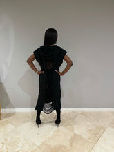 Cargar imagen en el visor de la galería, Nothing Average| Oversized Hoodie Dress (BLACK)
