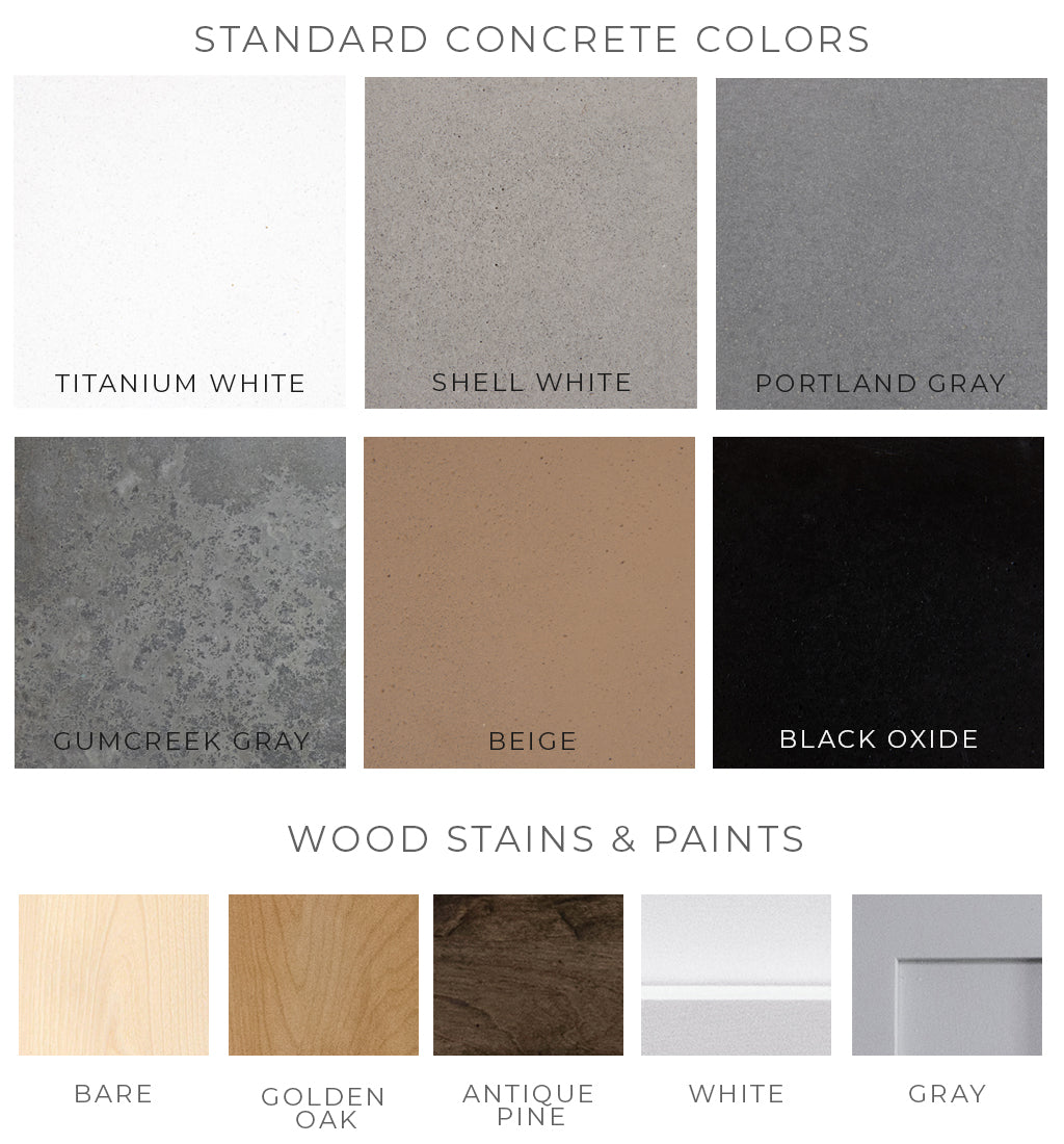 So.Crete Standard Concrete, Stain, and Paint Colors