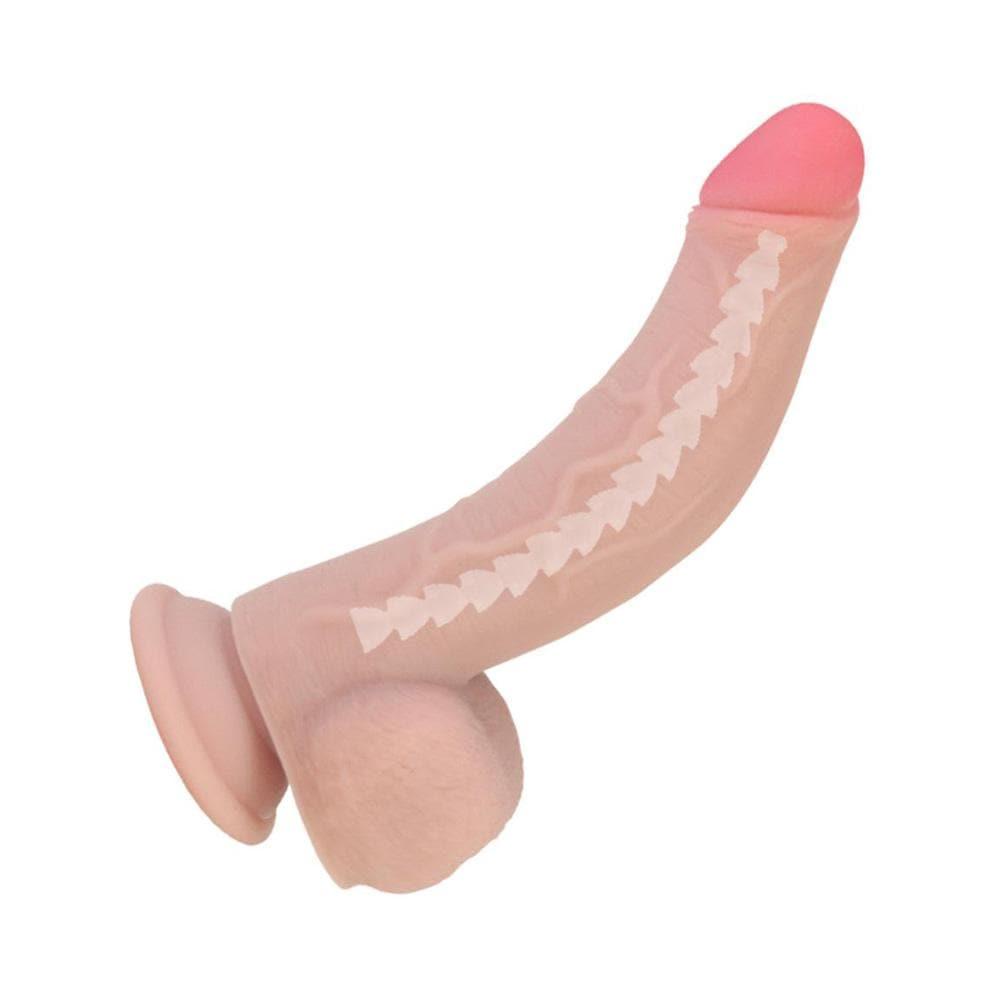 Kari - Silicone Realistic Curved Dildo 8 Inch