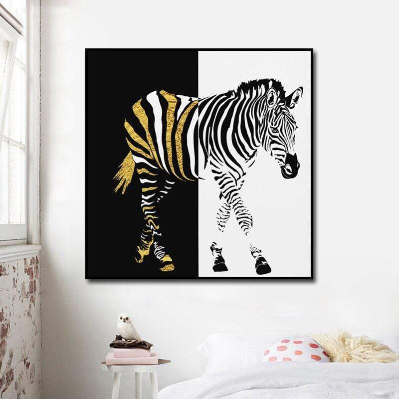 Peintures à l'huile colorées du zèbre | Peinture abstraite, zèbre, toile,  peinture à l'huile sur mdf, art mural pour les ensembles de chambre à  coucher décoratifs | AliExpress