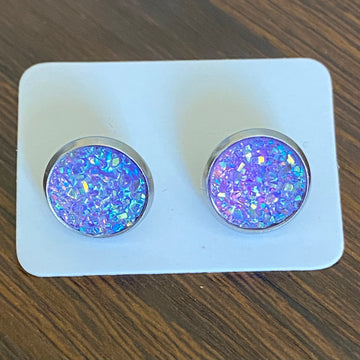 Druzy Earring Stud