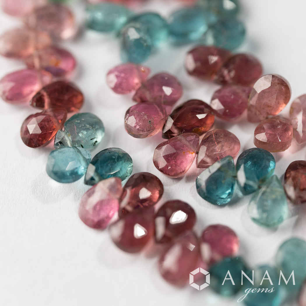 マルチカラー スピネル ペアシェイプカット-ANAM gems‖ハンドメイド