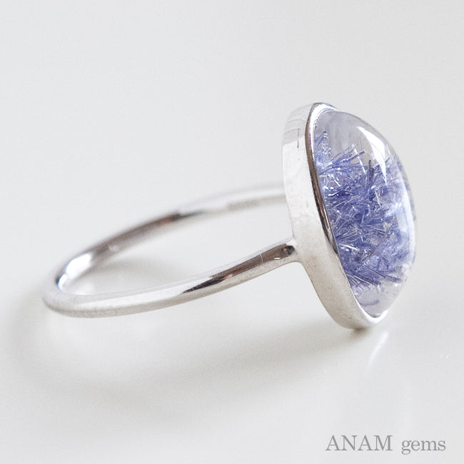 デュモルチェライト イン クォーツ-ANAM gems‖ハンドメイド