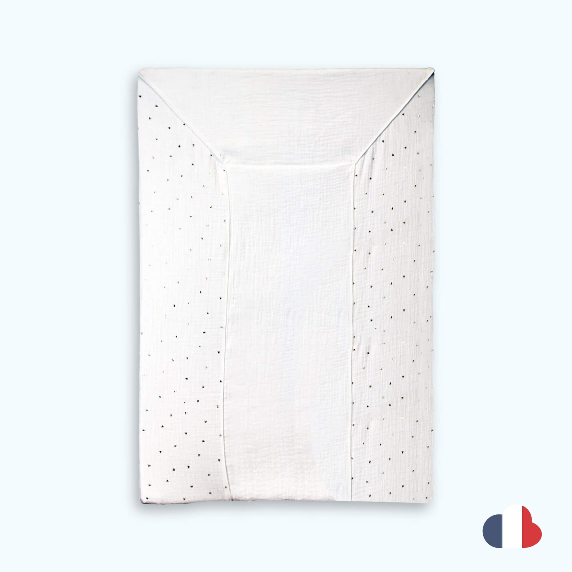 Drap housse imperméable 35x75 cm pour nacelle 5 points blanc de