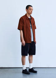 Uniform Bridge Comfort Zip Pocket Short Shirt - Orange
