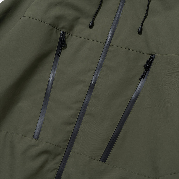 Uniform Bridge Zip WP Hood Jacket - Khaki