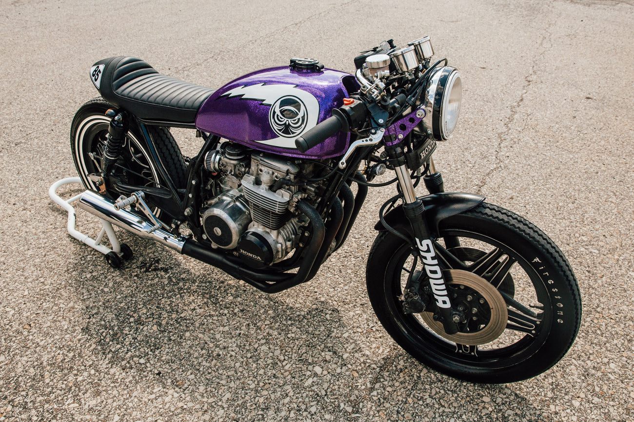 Kurt Diserio Honda CB650 Cafe Racer Violet Pittsburgh Motorcycle