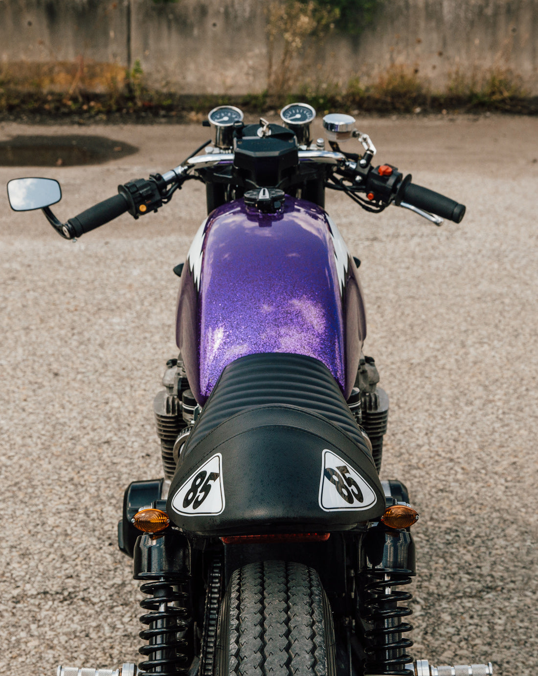Kurt Diserio Honda CB650 Cafe Racer Violet Pittsburgh Motorcycle
