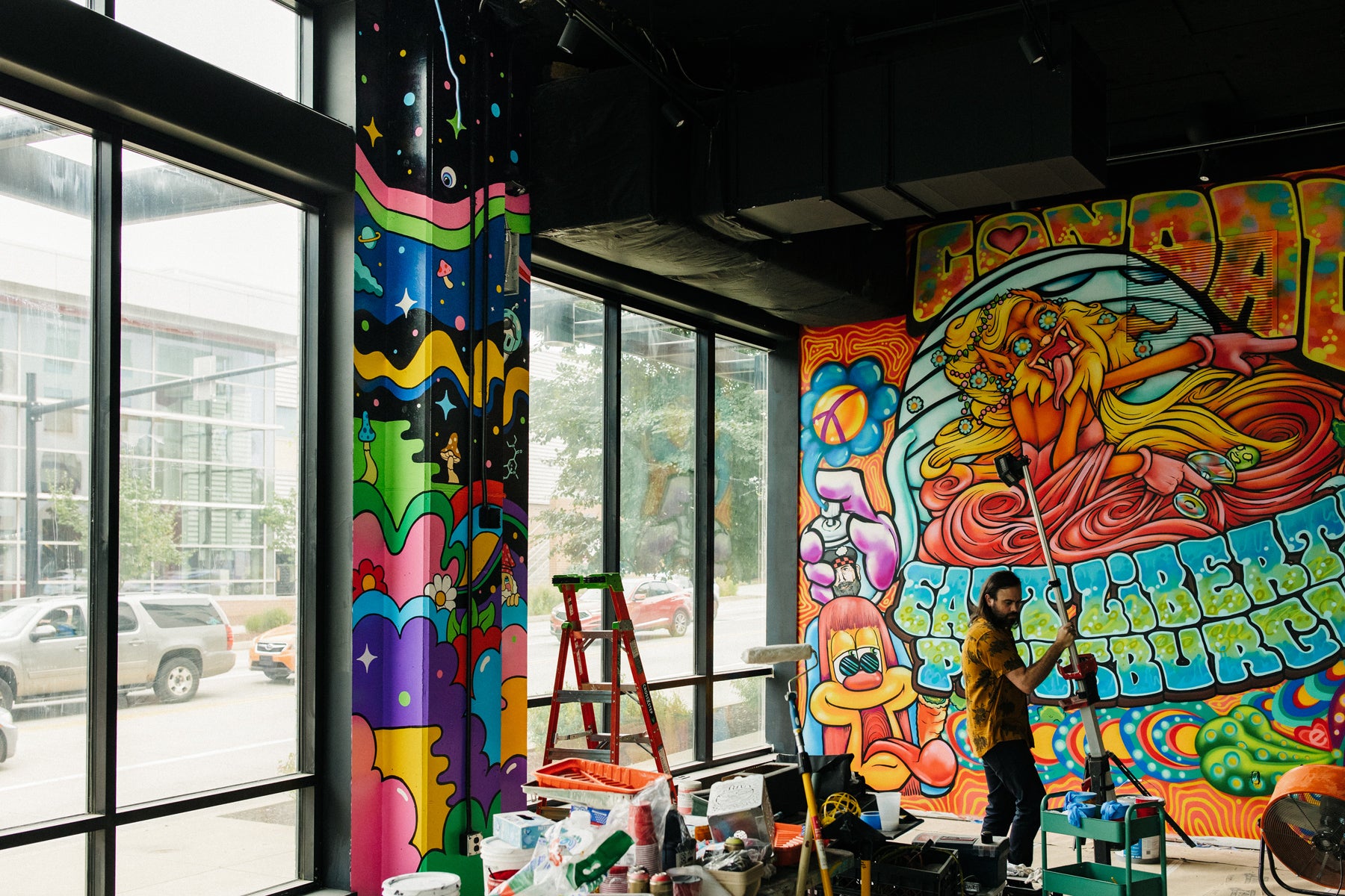 Kurt Diserio Pittsburgh Artist Condado Tacos Mural Art East Liberty