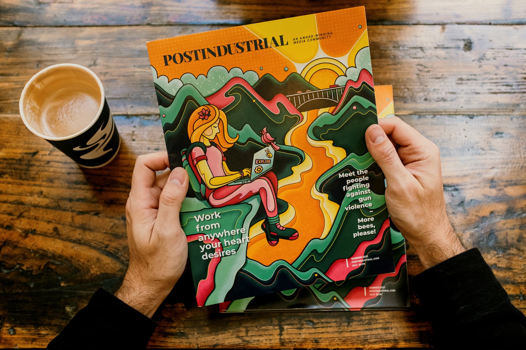 Kurt Diserio Pittsburgh magazine cover designer illustration Postindustrial