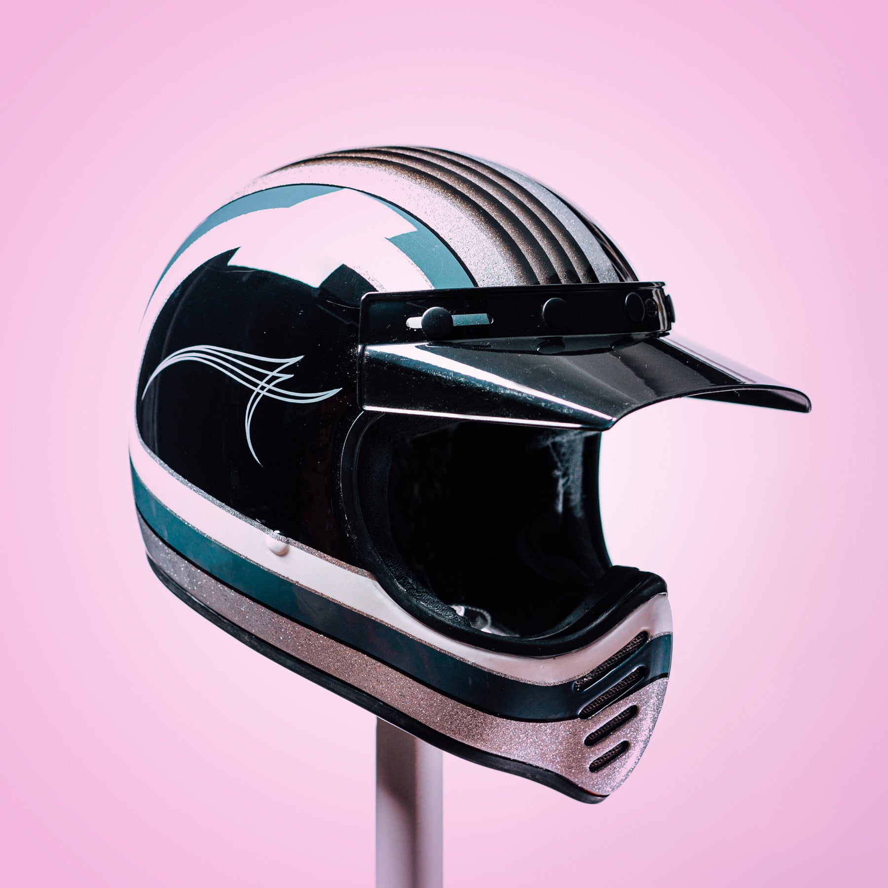Trippy Ten Helmet Art Show Pittsburgh Gerad Poepke Valley Kustoms