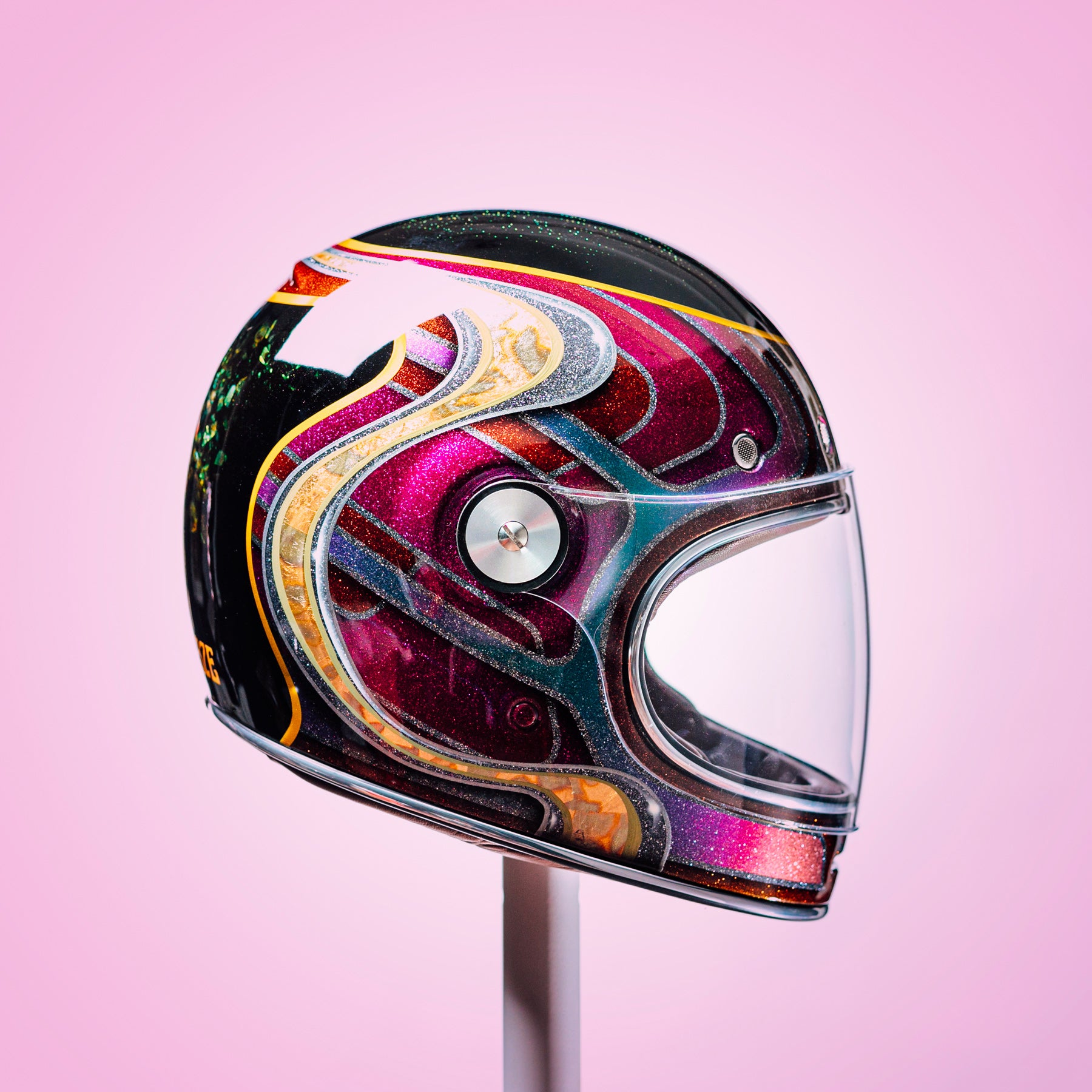 Trippy Ten Helmet Art Show Pittsburgh Andy Meeh Flyin Iron Designs